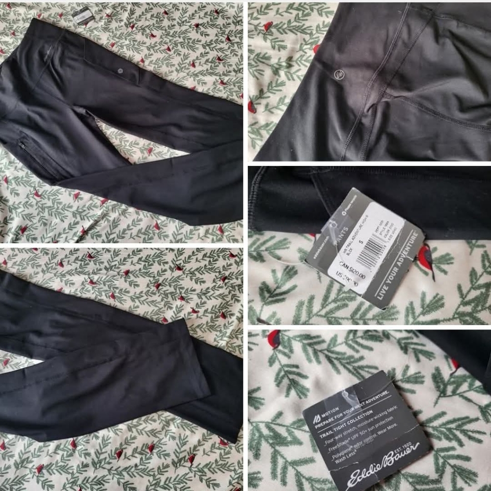 Eddie Bauer Sleek Black Pants, Size Small